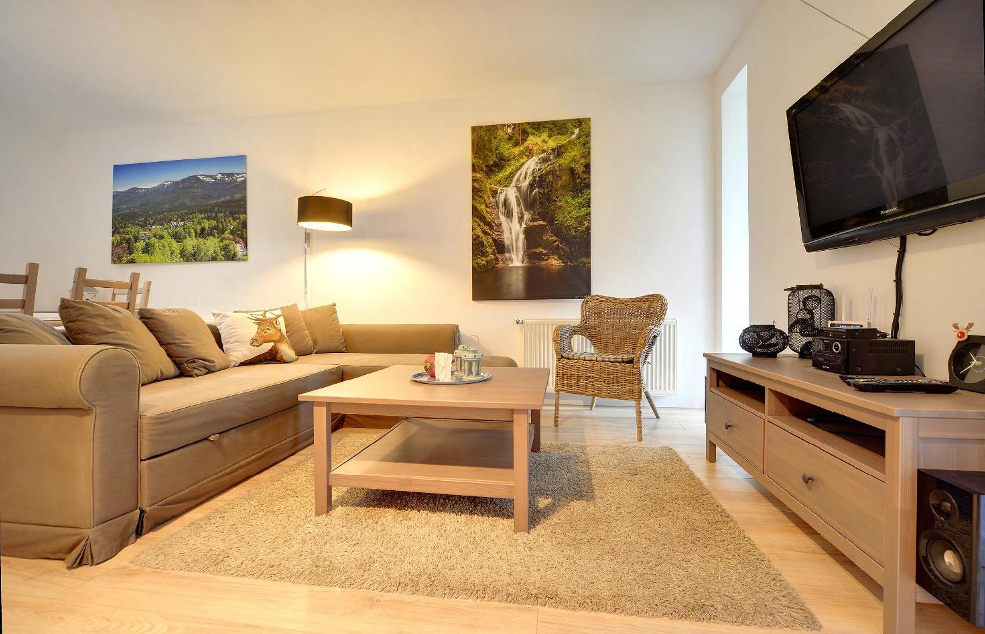 Mocca Apartament Z Dwoma Sypialniami I Tarasem Шклярска Поремба Екстериор снимка